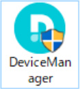 DeviceManager をダブルクリックし、ソフトを起動します。